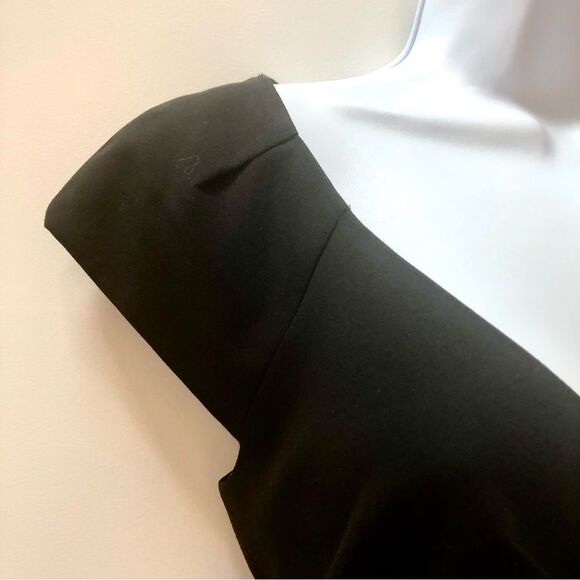 Laundry fitted black cap sleeve dress women’s size 6 - Picture 6 of 10